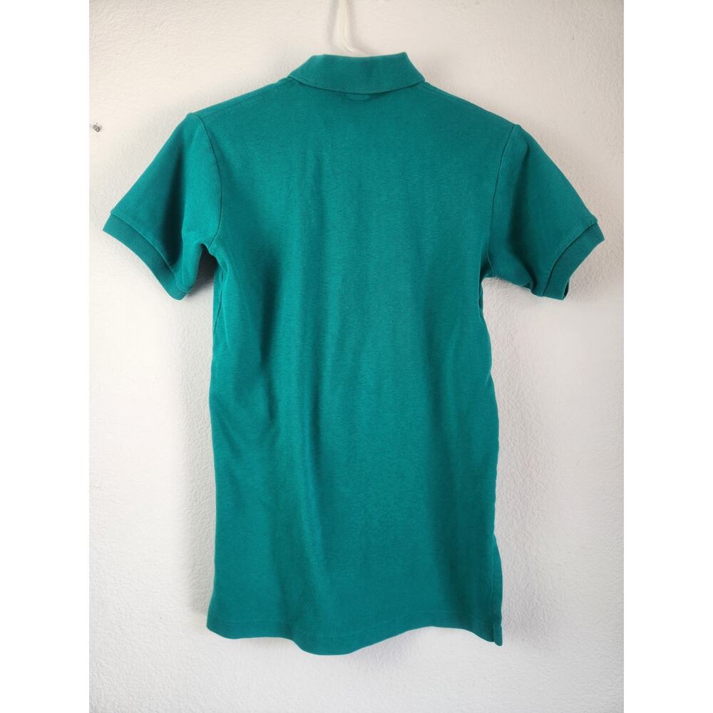 Vintage Polo Ralph Lauren Polo Shirt Short Sleeve Men Size Small Blue/Green - Picture 3 of 6